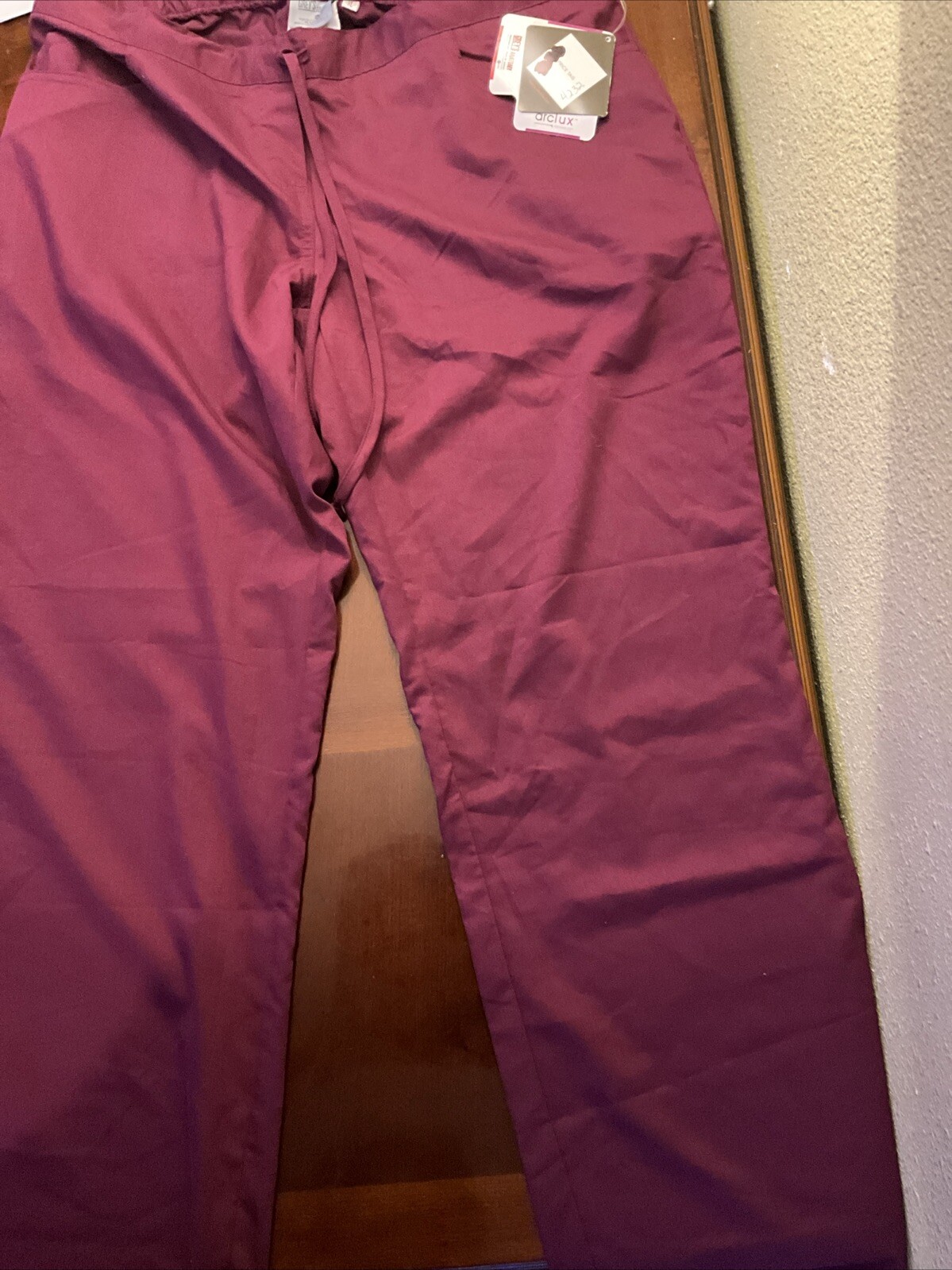 Greys Anatomy By Barco Scrub Pants Extra Large Regular Burgundy 4232 Pockets