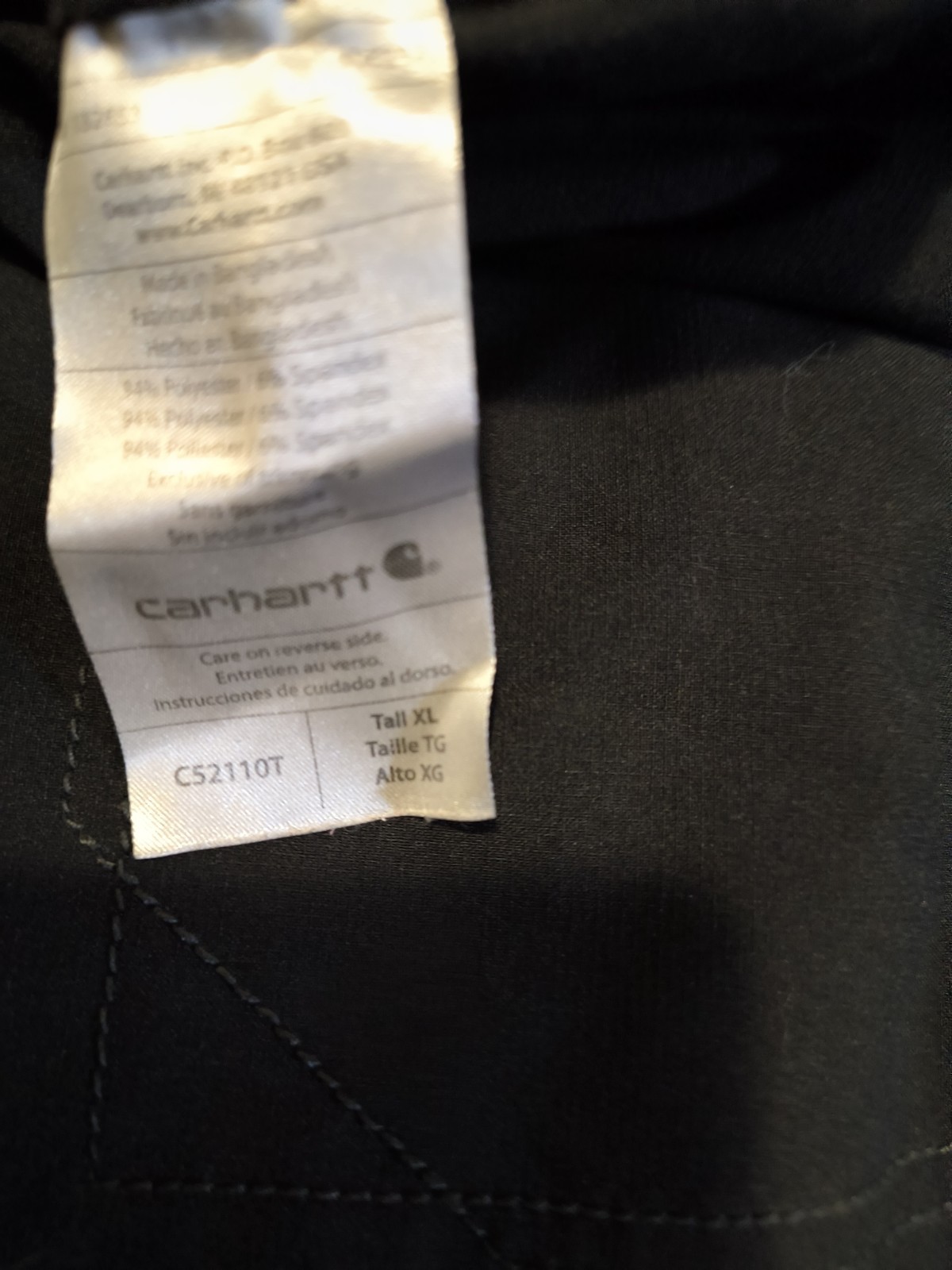 Carhartt Force scrub set women Top 2Xpants XL Tall Black/Blue C52110T