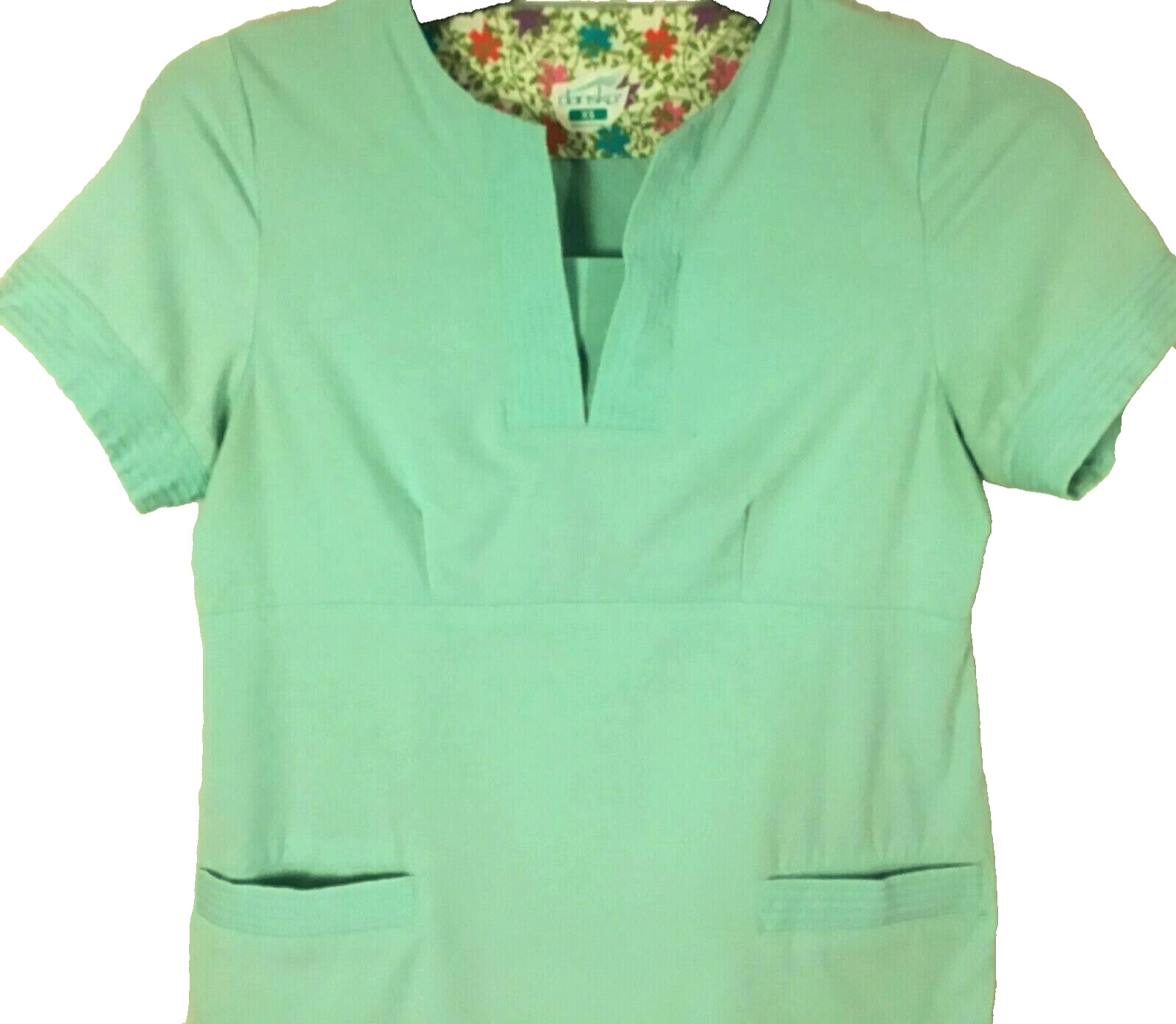 Dansko Scrub Top Womens Size XS Short Sleeve Pockets Medical Uniform