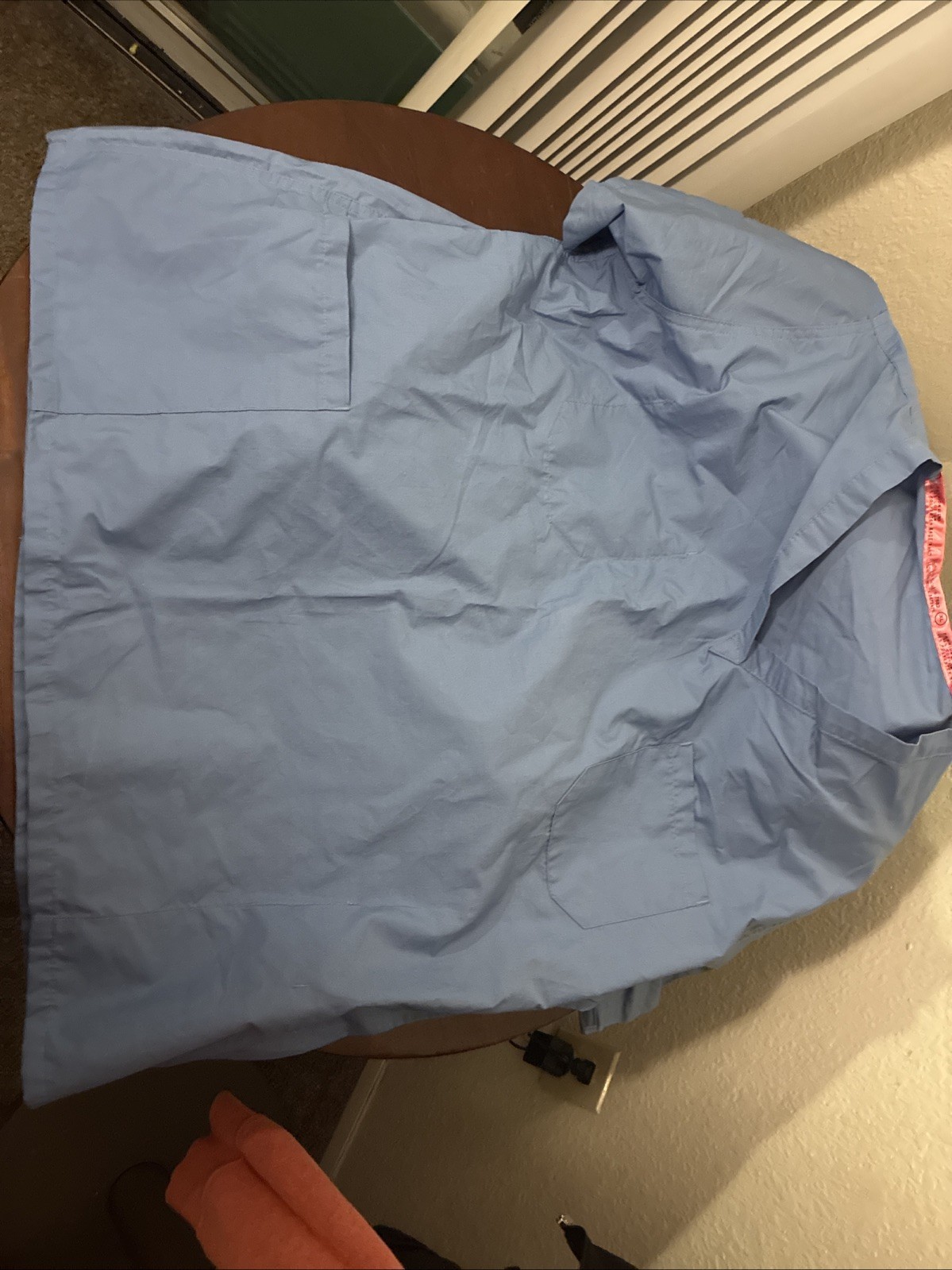 (3)Fashion Seal Healthcare Unisex Scrub Top Ceil Blue Size XL (lot 3 Tops)