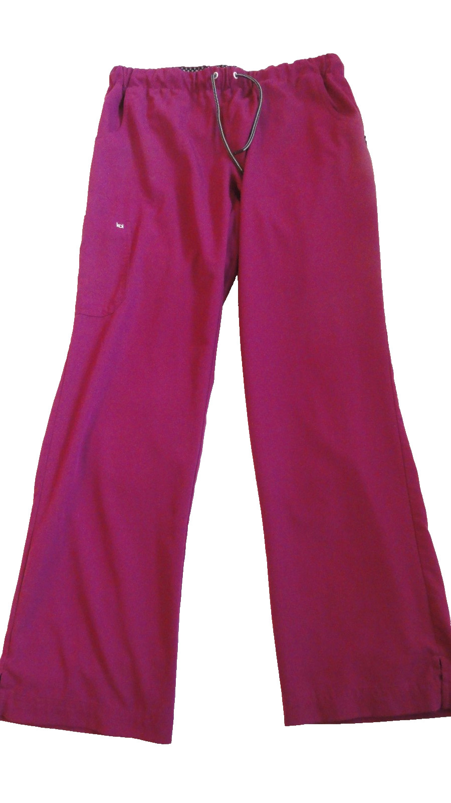Koi Next Gen Scrub Pants Wm M Reg Azalea Pink Cargo Medical Dental VG Cond